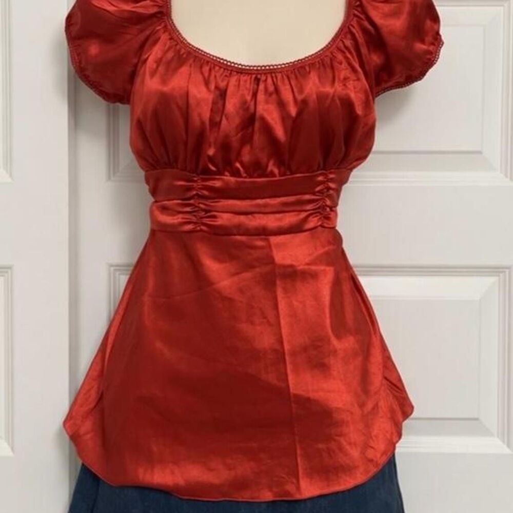 Heartsoul Women's Orange and Red Blouse